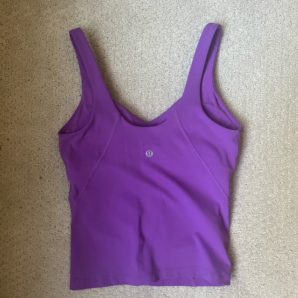 Waist length lululemon align tank in purple
